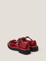 Monsoon Red Bow Patent Mary Jane Brogues - Image 4 of 4