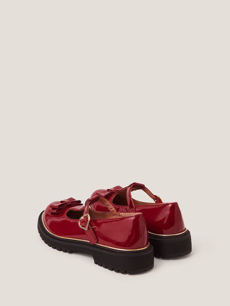 Monsoon Red Bow Patent Mary Jane Brogues - Image 4 of 4 Monsoon Red Bow Patent Mary Jane Brogues - Image 4 of 4