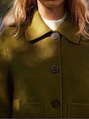 Ro&Zo Green Wool Blend Double Faced Jacket - Image 2 of 6