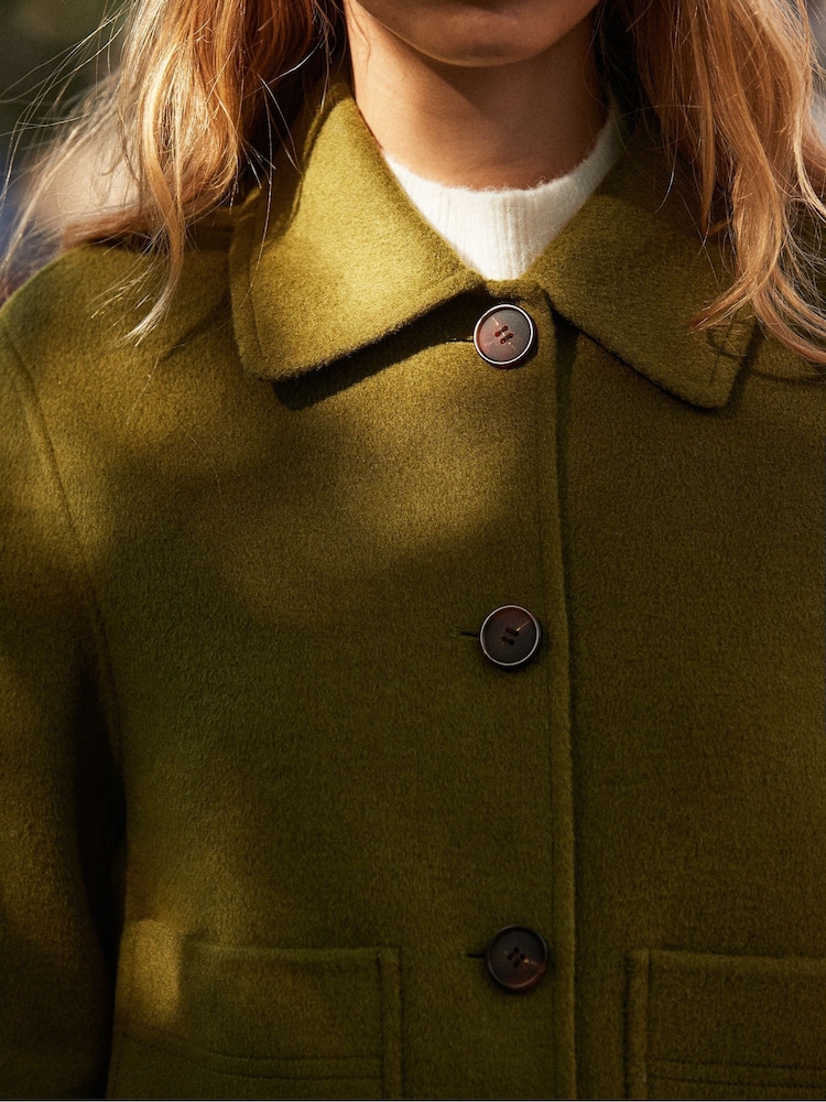 Ro&Zo Green Wool Blend Double Faced Jacket - Image 2 of 6