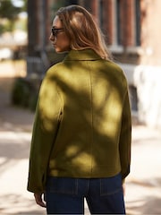 Ro&Zo Green Wool Blend Double Faced Jacket - Image 6 of 6