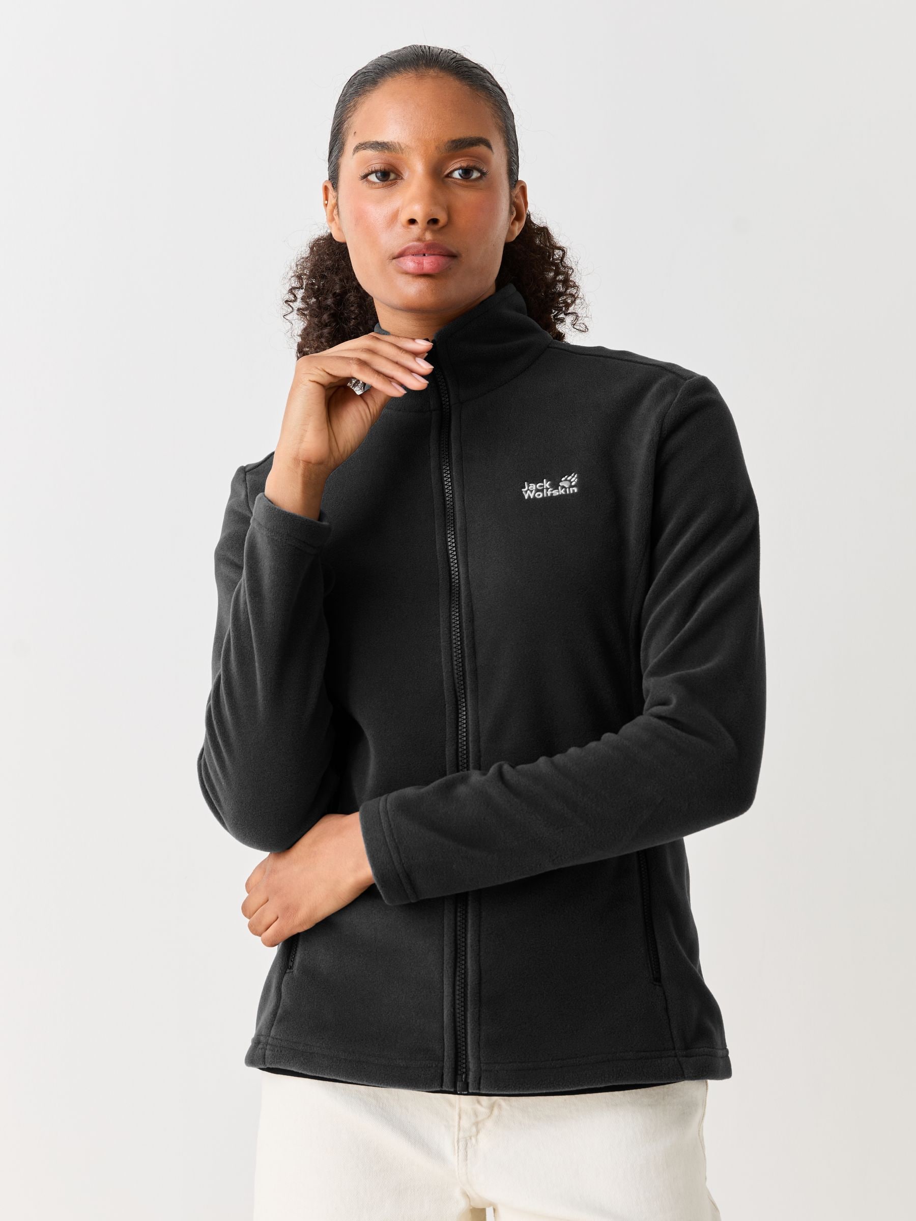 Buy Jack Wolfskin Black Taunus 100 Full Zip Fleece from Next Hong Kong