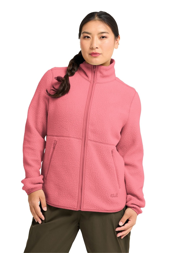 Jack Wolfskin Pink Lite Curl Full Zip Fleece - Image 1 of 5