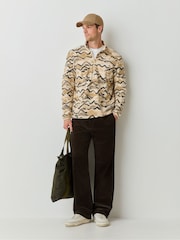 Jack Wolfskin Cream Paw Era 100 Print Half Zip Fleeces - Image 2 of 7