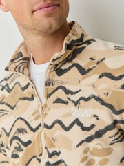 Jack Wolfskin Cream Paw Era 100 Print Half Zip Fleeces - Image 3 of 7