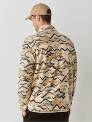 Jack Wolfskin Cream Paw Era 100 Print Half Zip Fleeces - Image 4 of 7
