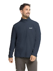 Jack Wolfskin Blue Taunus 100 Half Zip Fleeces - Image 1 of 5