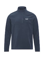 Jack Wolfskin Blue Taunus 100 Half Zip Fleeces - Image 3 of 5
