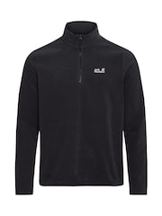 Jack Wolfskin Black Taunus 100 Half Zip Fleece - Image 5 of 7