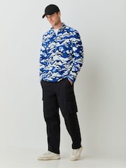 Jack Wolfskin Blue Paw Era 100 Print Half Zip Fleeces - Image 2 of 8