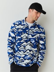Jack Wolfskin Blue Paw Era 100 Print Half Zip Fleeces - Image 3 of 8