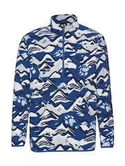 Jack Wolfskin Blue Paw Era 100 Print Half Zip Fleeces - Image 6 of 8
