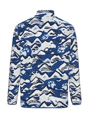 Jack Wolfskin Blue Paw Era 100 Print Half Zip Fleeces - Image 7 of 8