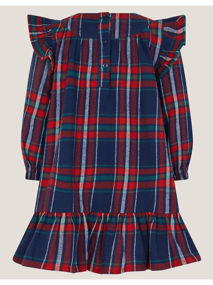 Long Sleeve Next Baby Tartan Dress Buy Monsoon Blue Baby