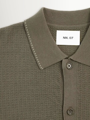 NN.07 Green Nalo Textured Knit Shirt - Image 7 of 8
