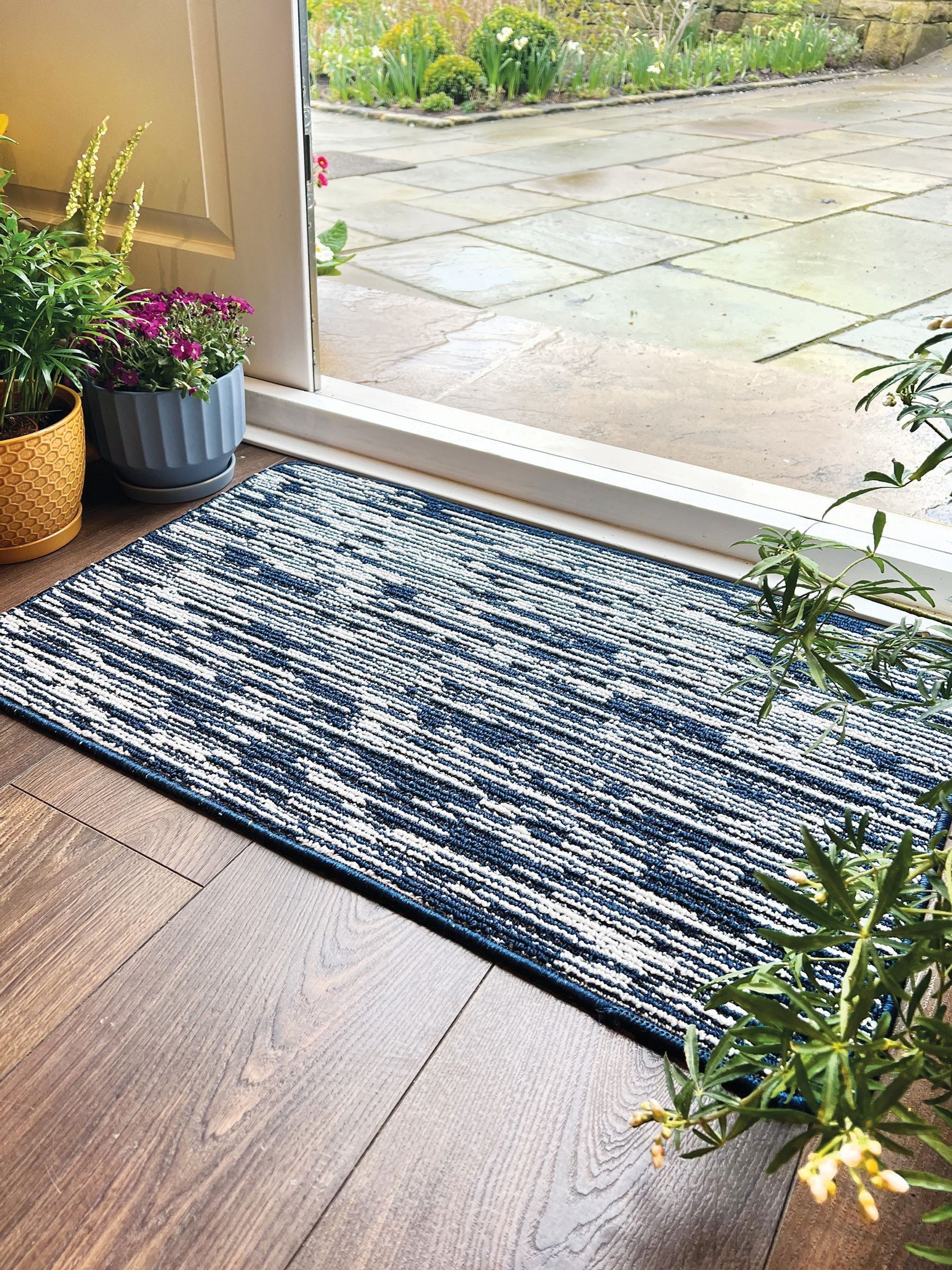 Buy My Mat Navy Broken Stripe Runner from the Next UK online shop