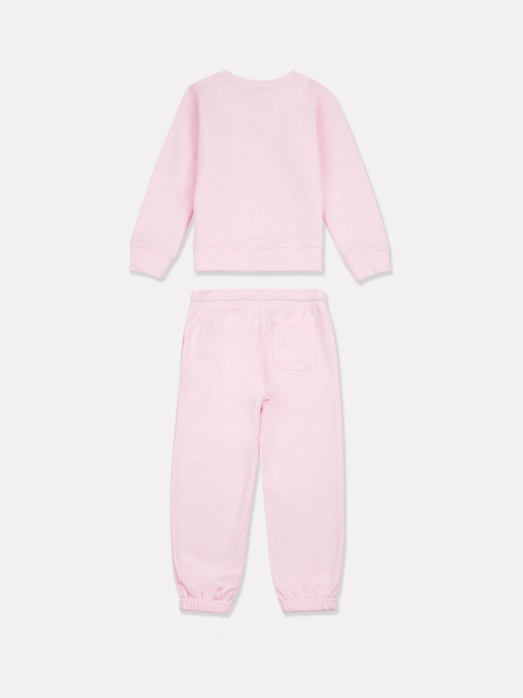 New Balance Pink FT Crew Joggers Set - Image 2 of 5