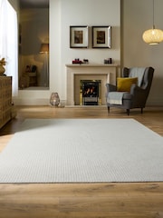 My Mat Ivory Sculptured Waffle Rug - Image 2 of 6