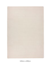 My Mat Ivory Sculptured Waffle Rug - Image 3 of 6