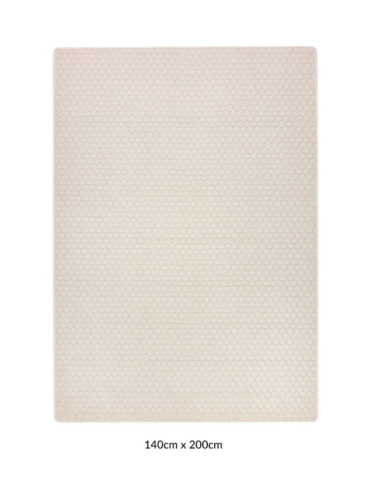 My Mat Ivory Sculptured Honeycomb Rug - Image 2 of 5 My Mat Ivory Sculptured Honeycomb Rug - Image 2 of 5