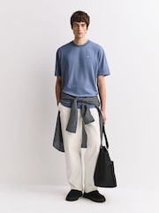 NN.07 Blue Adam Logo T-Shirt - Image 3 of 6