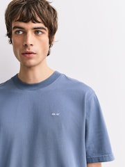 NN.07 Blue Adam Logo T-Shirt - Image 5 of 6