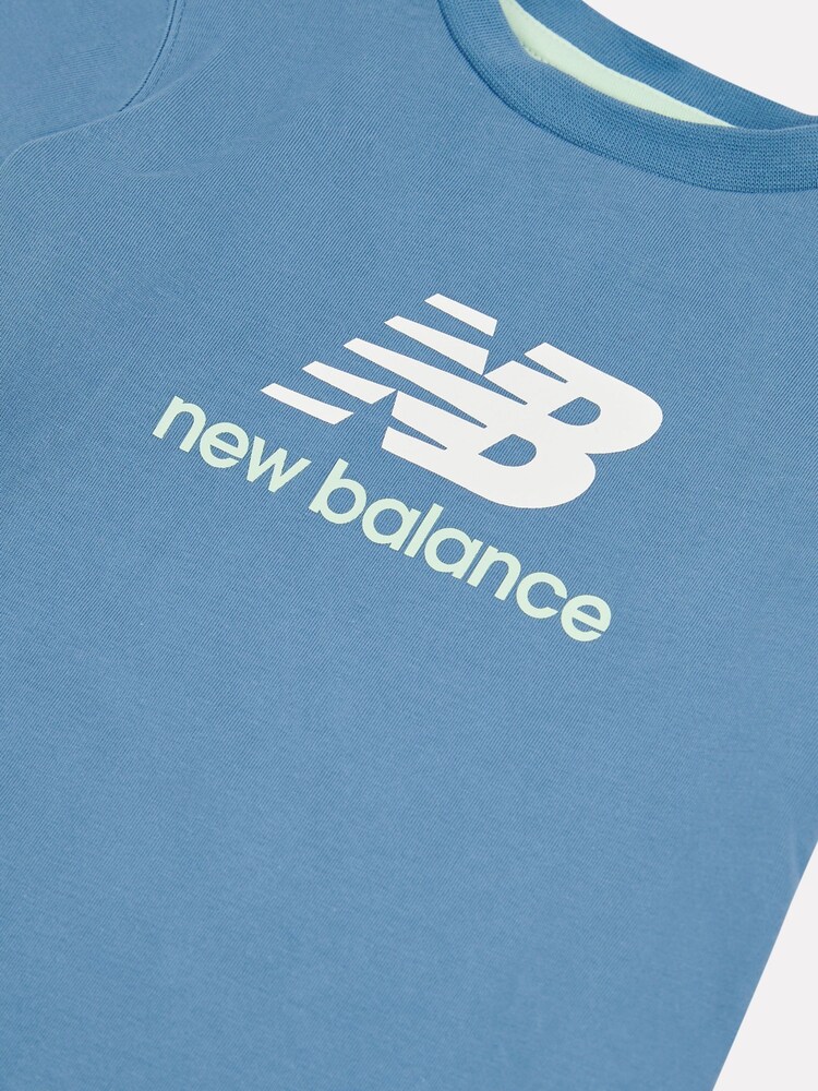 New Balance Blue Contrast Panel T-Shirt & FT Joggers Set - Image 5 of 5