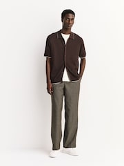 NN.07 Brown Nalo Textured Knit Shirt - Image 2 of 5
