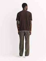 NN.07 Brown Nalo Textured Knit Shirt - Image 4 of 5