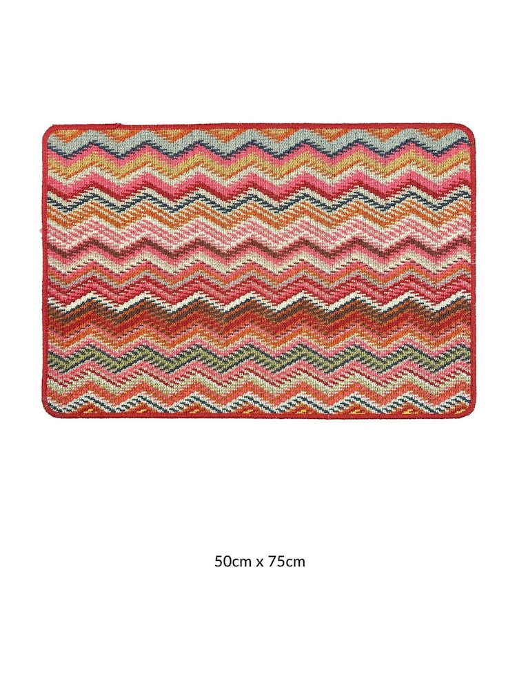 My Mat Candy Multi Bright Zig Zag Mat - Image 2 of 4