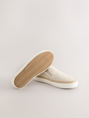 Neutral Slip-On Espadrille Loafers - Image 3 of 5