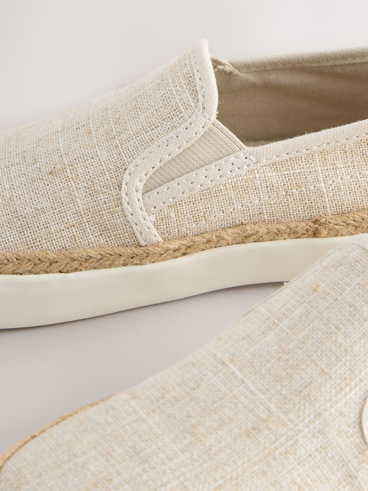 Neutral Slip-On Espadrille Loafers - Image 5 of 5