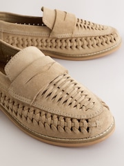 素色 - 麂皮織紋樂福鞋 - 圖片 3/5