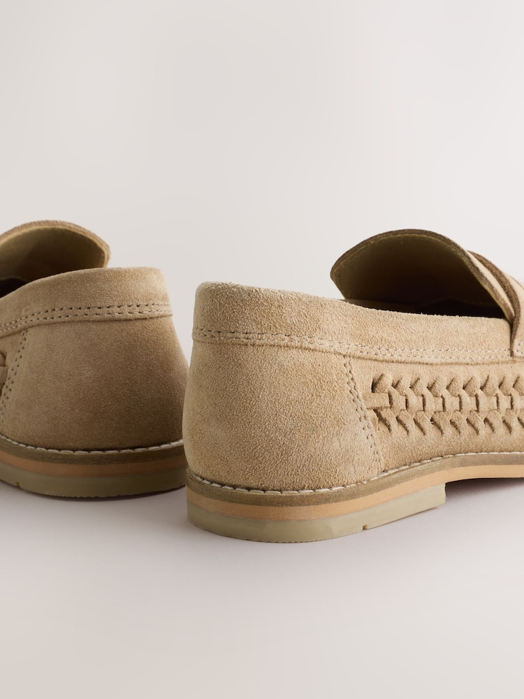 素色 - 麂皮織紋樂福鞋 - 圖片 5/5