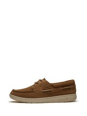 Timberland Tan Brown Portofino Pier Suede Boat Loafers - Image 4 of 7
