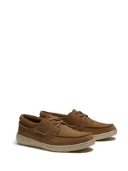 Timberland Tan Brown Portofino Pier Suede Boat Loafers - Image 6 of 7