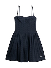 Superdry Navy Broderie Cami Mini Dress - Image 4 of 5