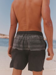 FatFace Charcoal Grey Placement Stripe Board Short - Image 2 of 5