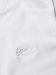 Superdry White Cotton Essential Logo Tank Top - Image 6 of 6