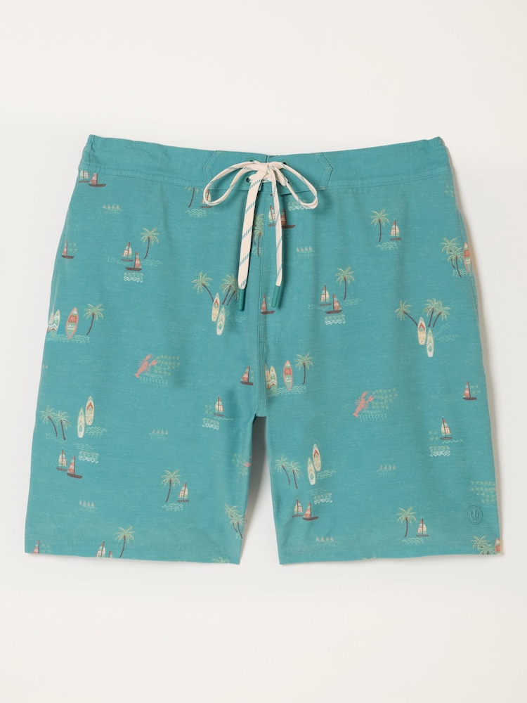 FatFace Teal Blue Lobster Board Short - Image 6 of 6