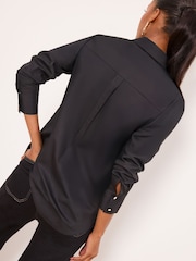 Lipsy Black Poplin Shirt - Image 2 of 4