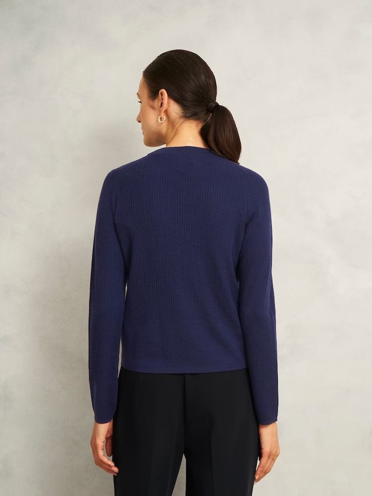 Hobbs Blue Yasmin Cardigan - Image 2 of 4 Hobbs Blue Yasmin Cardigan - Image 2 of 4