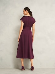 Hobbs Red Petite Agnes Dress - Image 2 of 4
