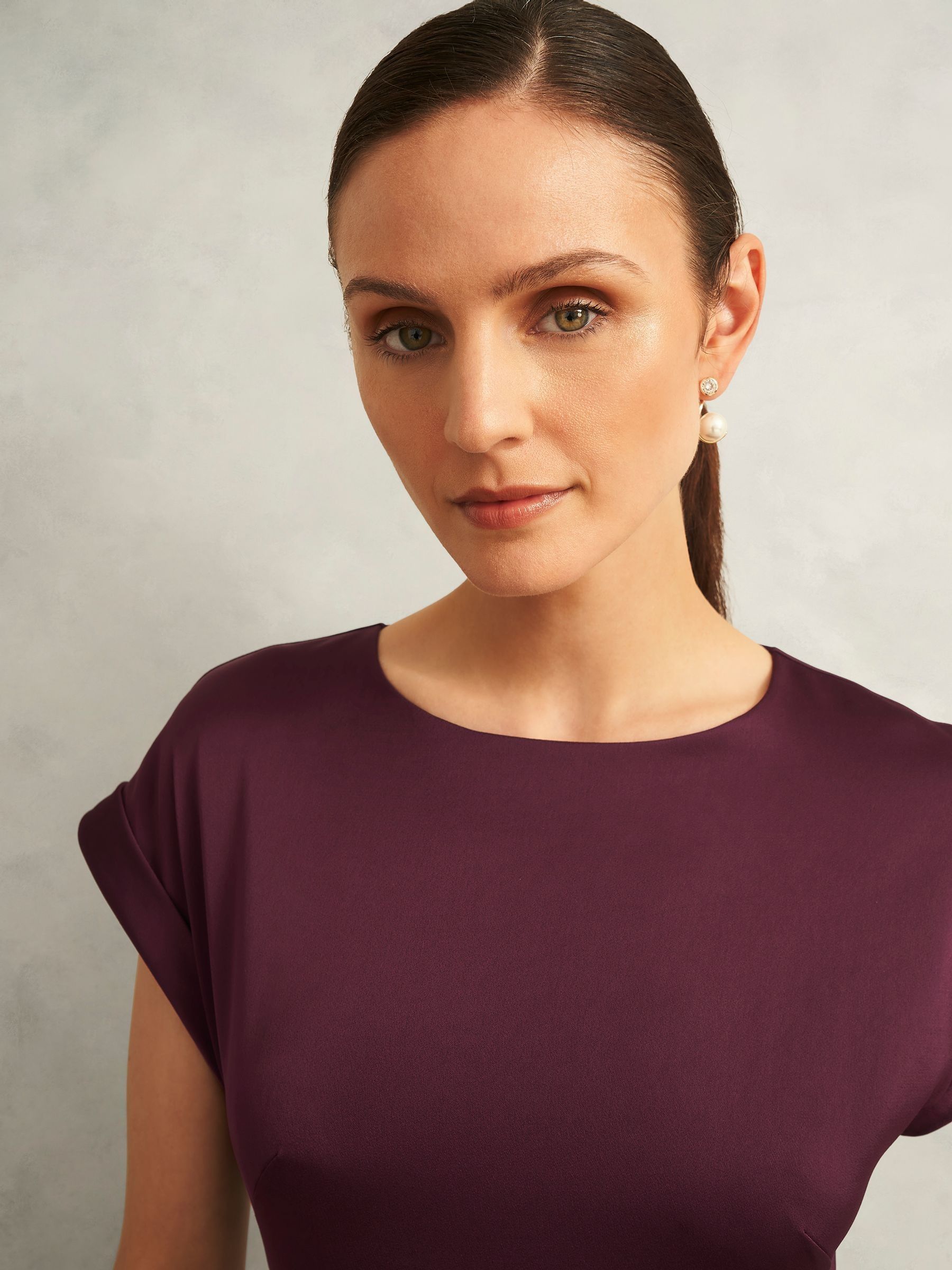 Buy Hobbs Onyx Red Agnes Tie Dress from Next USA