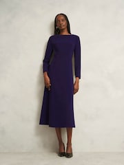 Hobbs Purple Petite Leonora Dress - Image 1 of 4