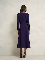 Hobbs Purple Petite Leonora Dress - Image 2 of 4
