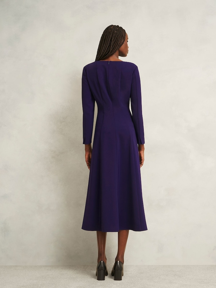 Hobbs Purple Petite Leonora Dress - Image 2 of 4