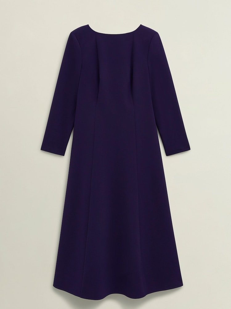 Hobbs Purple Petite Leonora Dress - Image 4 of 4