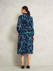 Hobbs Blue Petite Alis Dress - Image 2 of 4