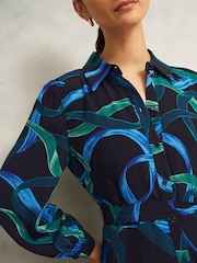 Hobbs Blue Petite Alis Dress - Image 3 of 4